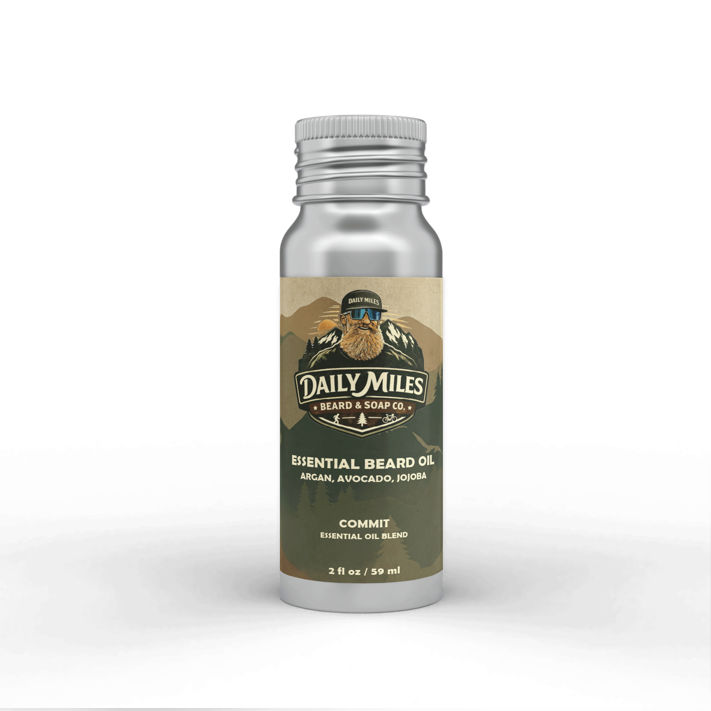 Commit Essential Beard Oil - Lavender, Sage, Rosemary & Tumeric 2oz (Double the Industry Standard)